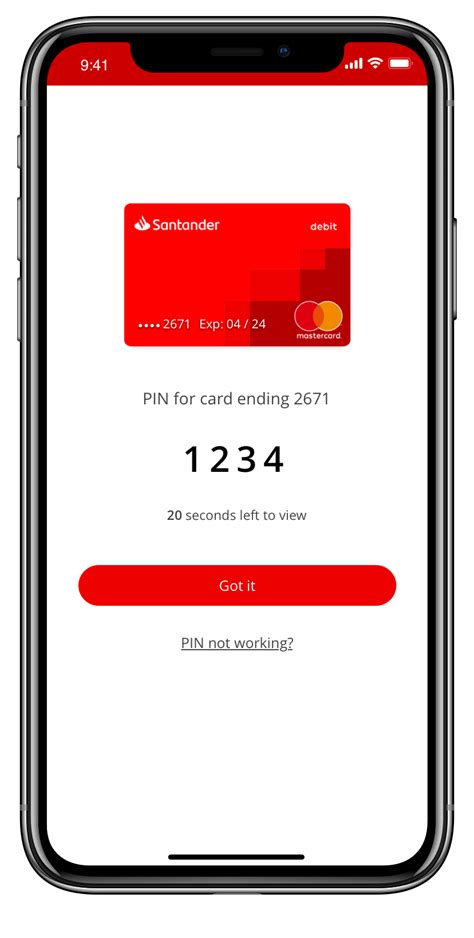 santander contactless card student account|Santander change pin.